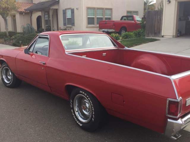 1972 Orange Chevrolet El Camino Cab Pickup 2 Doors