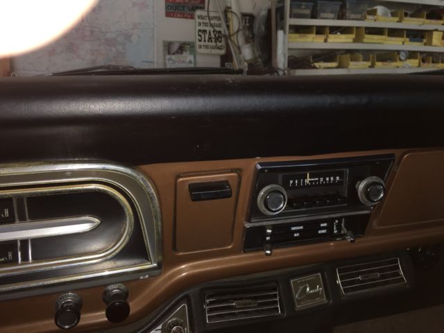 1972 Brown with White Trim CUSTOM Ford F-100 Standard Cab Pickup