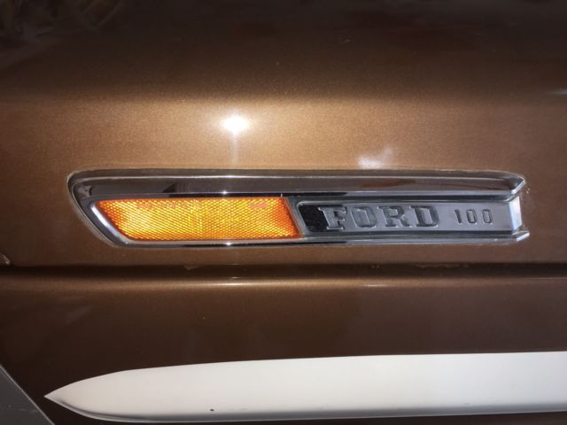 1972 Brown with White Trim CUSTOM Ford F-100 Standard Cab Pickup