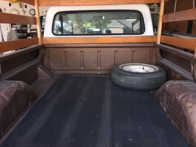 1972 Brown with White Trim CUSTOM Ford F-100 Standard Cab Pickup