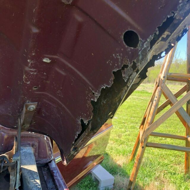 1972 Maroon Ford F-250 Single cab pickup