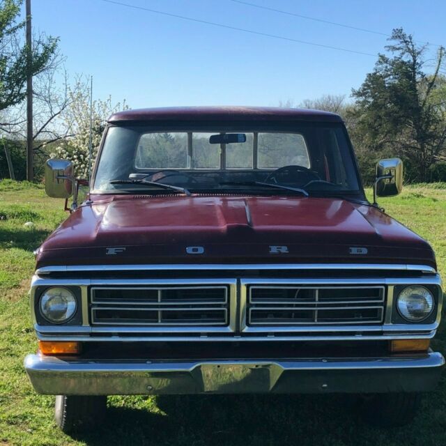 1972 Maroon Ford F-250 Single cab pickup
