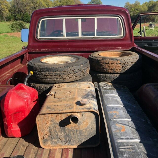 1972 Maroon Ford F-250 Single cab pickup