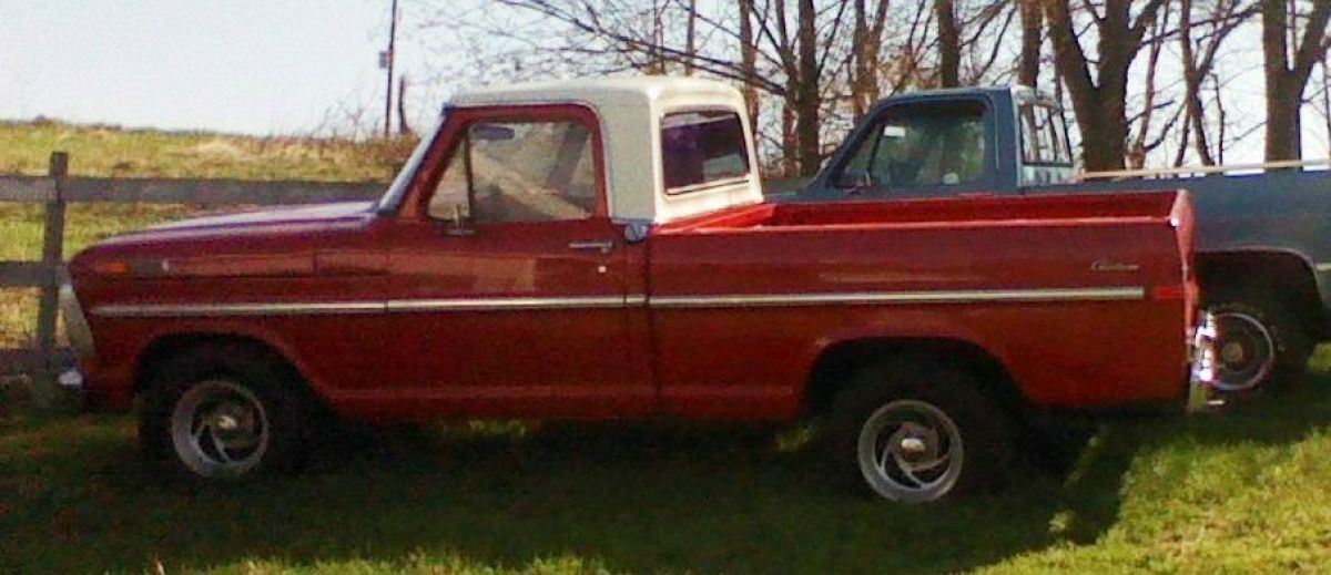 1972 Red / White Ford F-100 Standard Cab Pickup