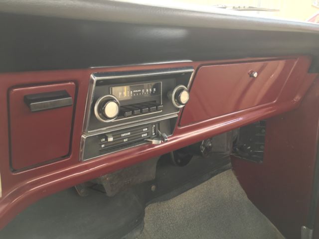 1972 Burgundy Ford F-100 Standard Cab Pickup