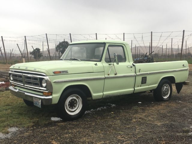 1972 Green Ford F-250 Standard Cab Pickup