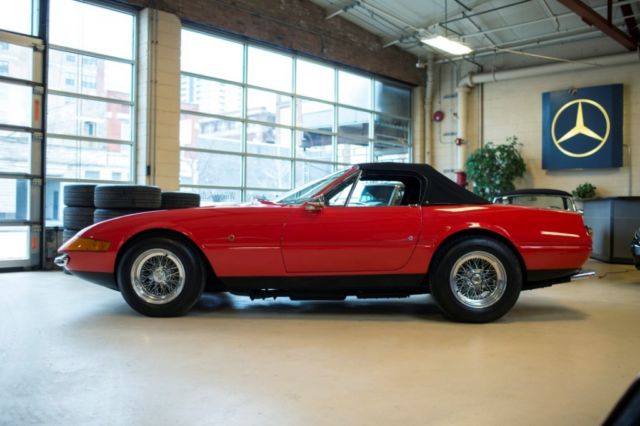 1972 Red Ferrari 365 GTB/4 Daytona Spyder Conversion Convertible