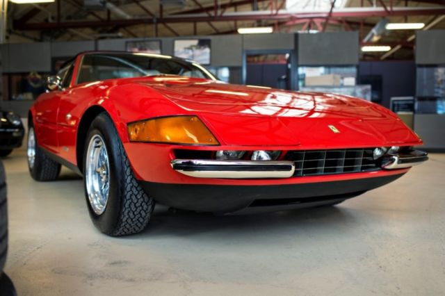 1972 Red Ferrari 365 GTB/4 Daytona Spyder Conversion Convertible