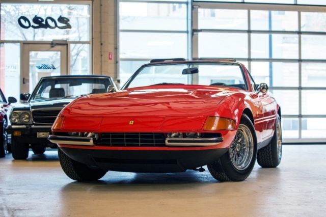 1972 Red Ferrari 365 GTB/4 Daytona Spyder Conversion Convertible