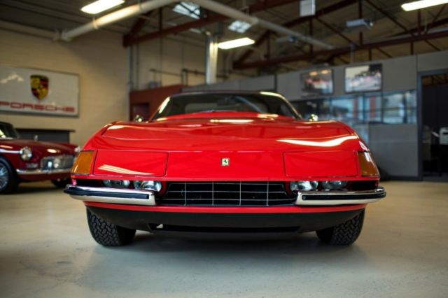 1972 Red Ferrari 365 GTB/4 Daytona Spyder Conversion Convertible