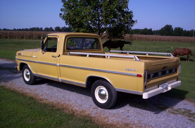 1972 Yellow Ford F-100 Standard Cab Pickup