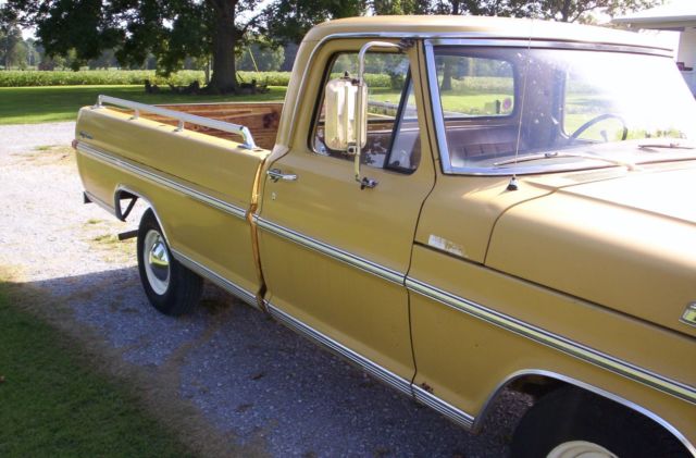 1972 Yellow Ford F-100 Standard Cab Pickup