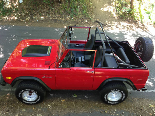1972 Red Ford Bronco Convertible