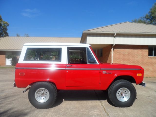 1972 Red Ford Bronco Coupe