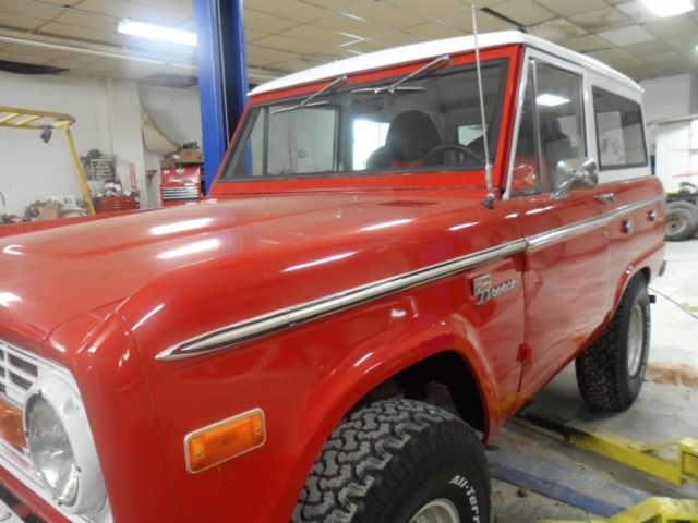 1972 Red Ford Bronco Coupe