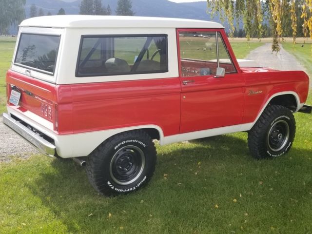 1972 red Ford Bronco