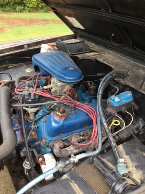 1972 White Ford Bronco Cab & Chassis