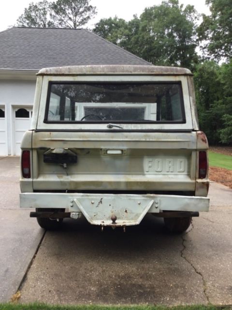 1972 White Ford Bronco Cab & Chassis