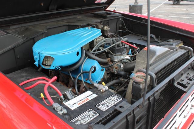 1972 Red Ford Bronco SUV