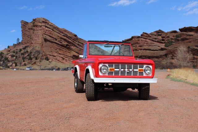 1972 Red Ford Bronco SUV
