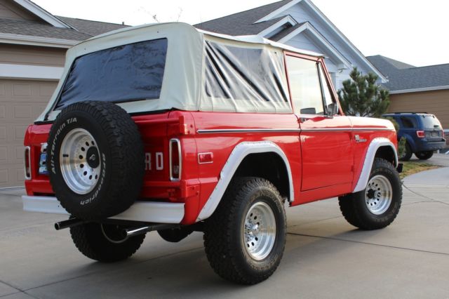 1972 Red Ford Bronco SUV