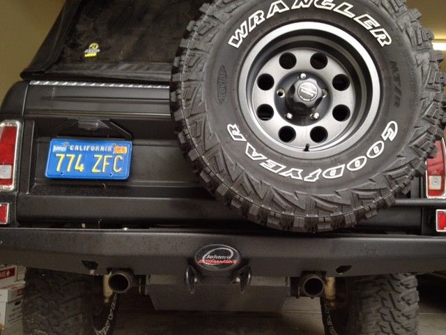 1972 Matte Black / Gloss White Hard Top Ford Bronco