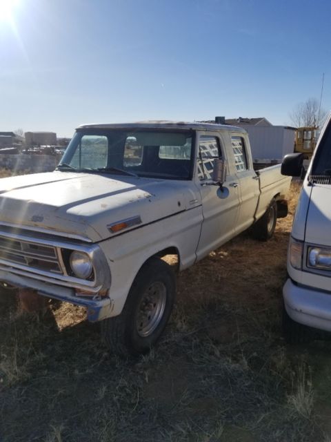 1972 White Ford F-250 Crew Cab Pickup