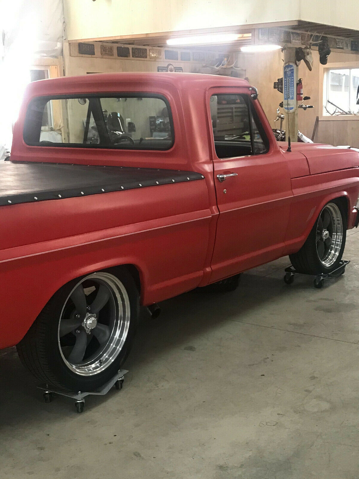 1972 Red Ford F-100 Standard Cab Pickup