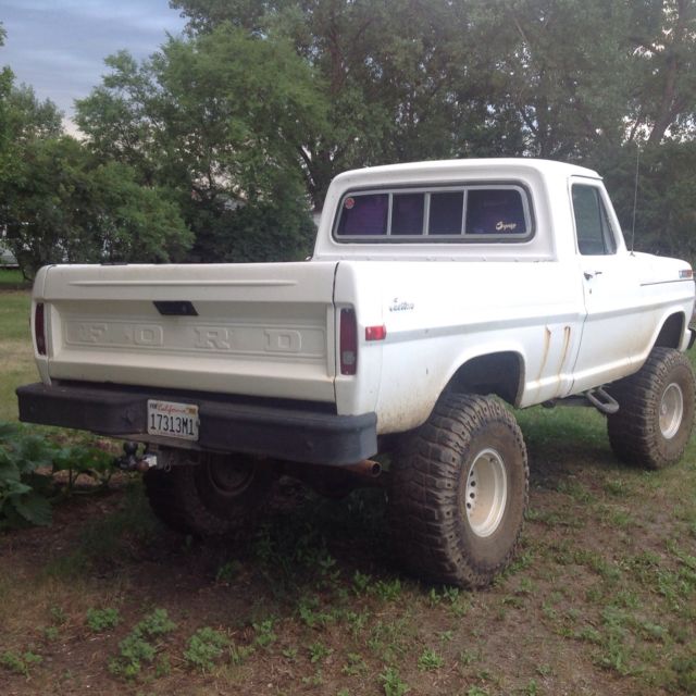 1972 White Ford F-100 Hi boy