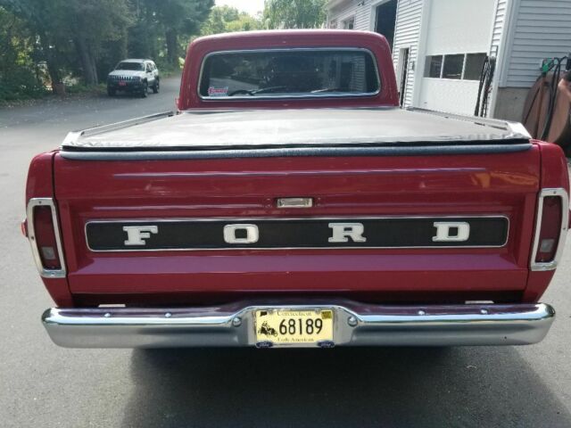 1972 Red Ford F-100 Standard Cab Pickup