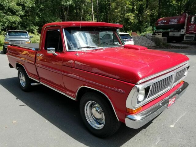 1972 Red Ford F-100 Standard Cab Pickup
