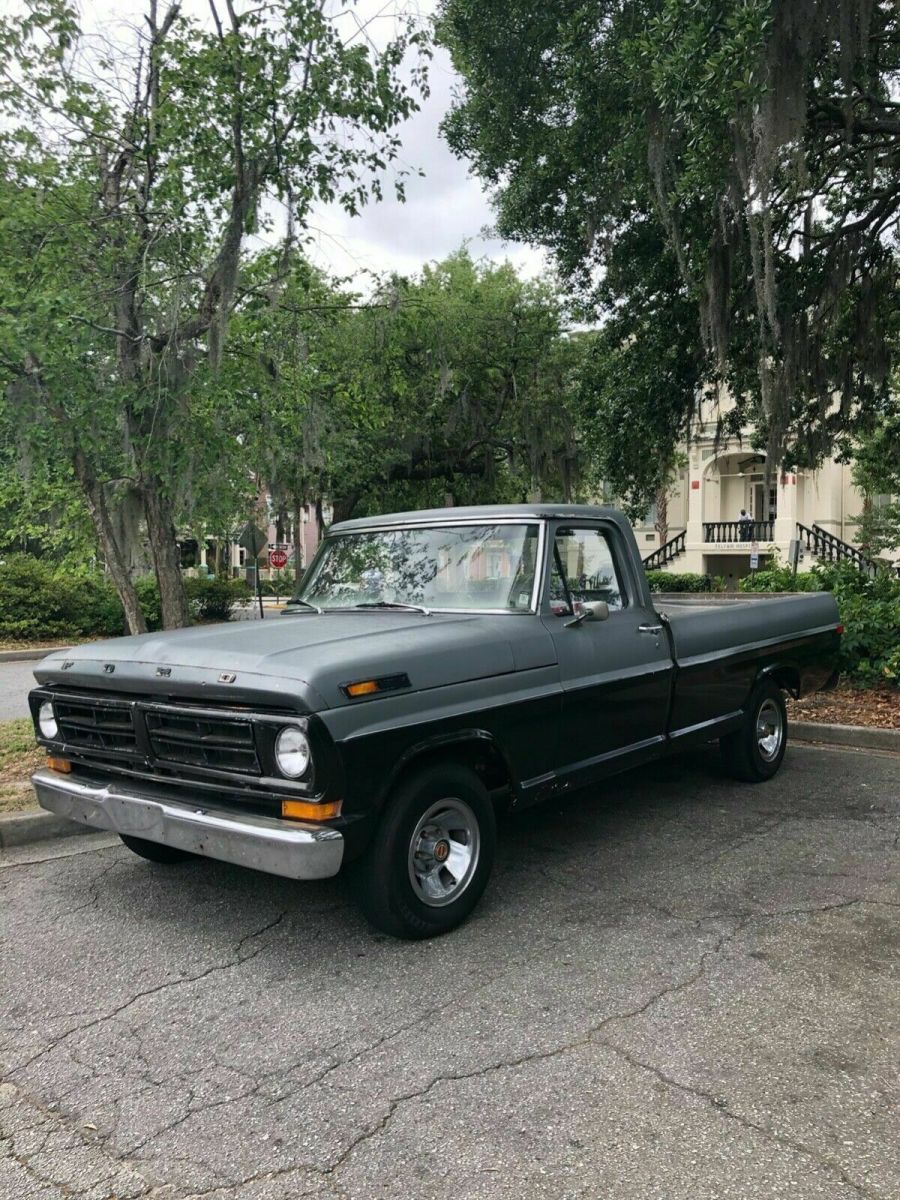 1972 Black Ford F-100 Standard Cab Pickup