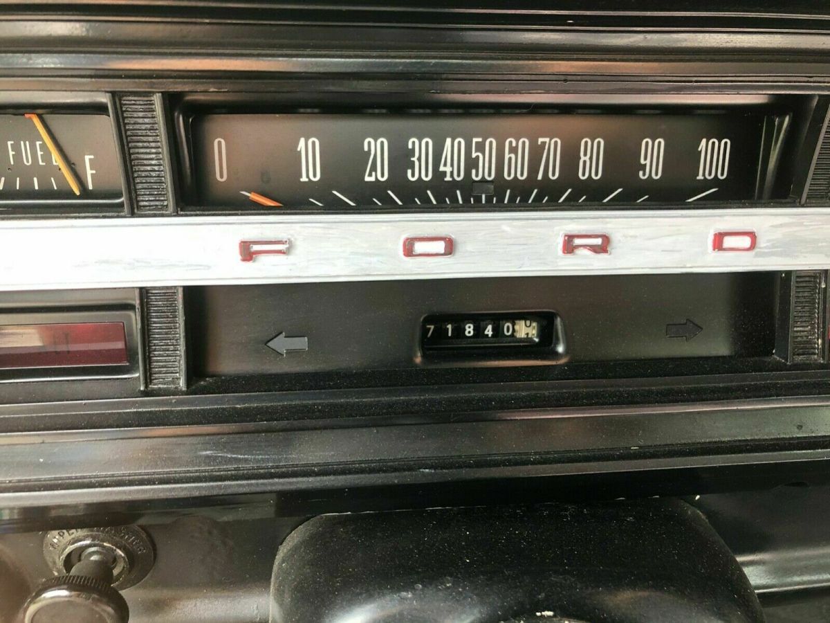 1972 Black Ford F-100 Standard Cab Pickup