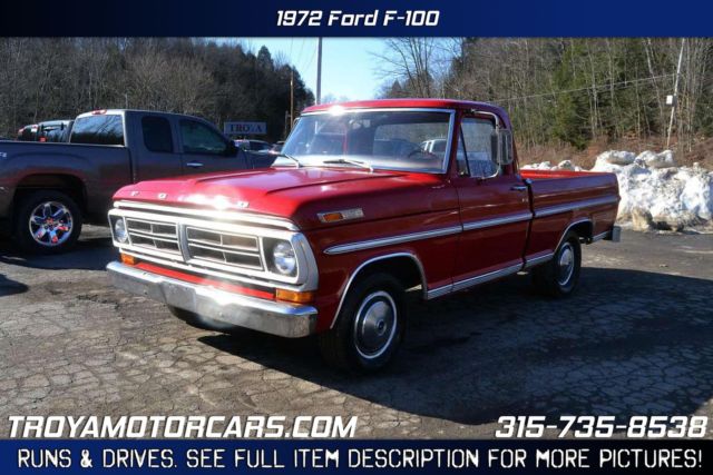 1972 Red Ford F-100 --