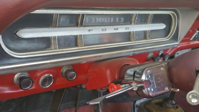 1972 Red Ford F-100 Standard Cab Pickup