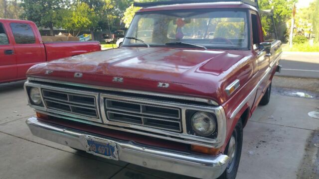 1972 Red Ford F-100