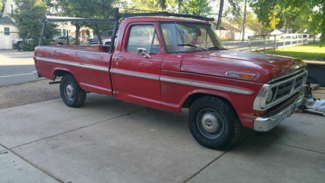 1972 Red Ford F-100