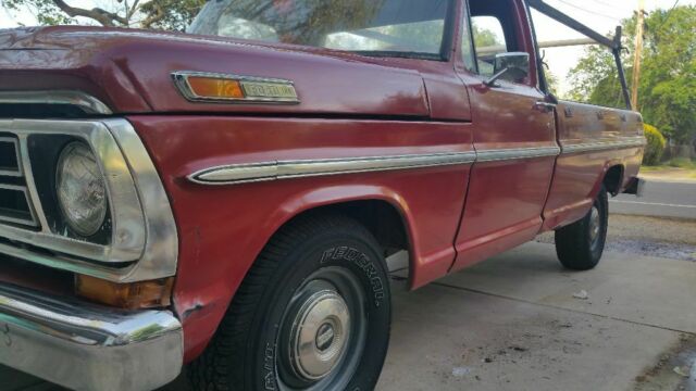 1972 Red Ford F-100
