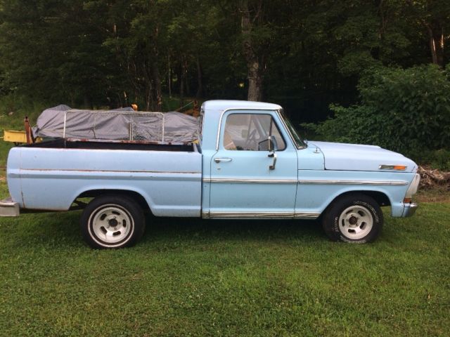 1972 Blue Ford F-100 Standard Cab Pickup