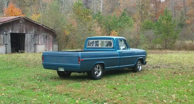 1972 Metallic Blue Ford F-100 Long Bed