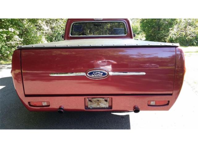 1972 Red Ford F-100 Standard Cab Pickup