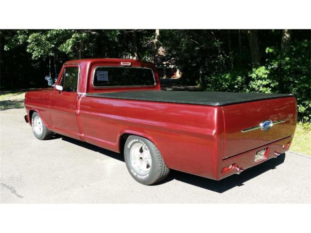 1972 Red Ford F-100 Standard Cab Pickup