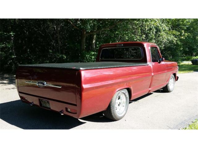 1972 Red Ford F-100 Standard Cab Pickup