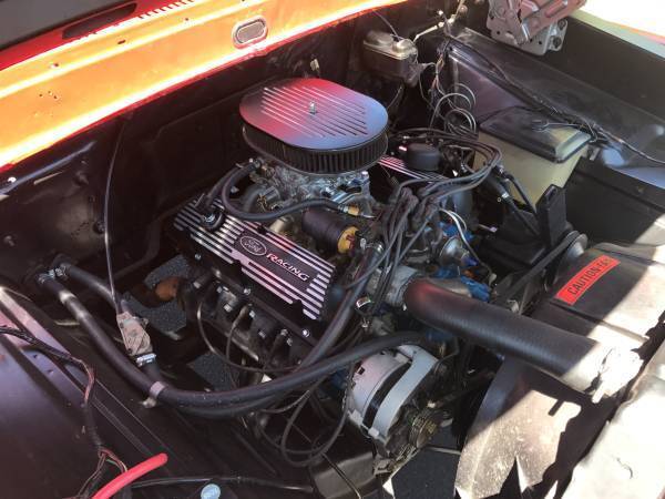 1972 Red Ford F-100 Standard Cab Pickup