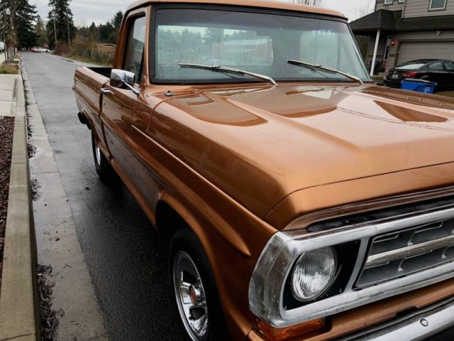 1972 Brown Ford F-100 Standard Cab Pickup