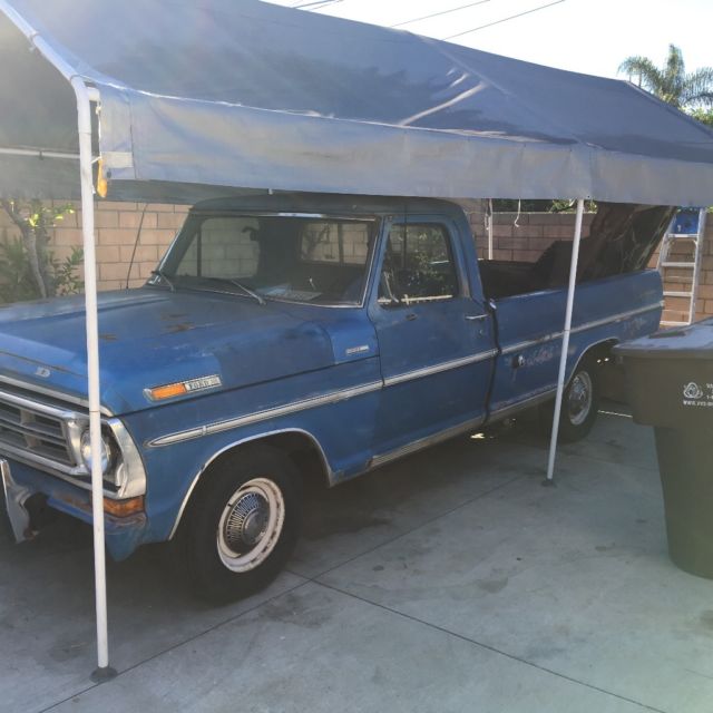1972 Royal Maroon Ford F-250 Standard Cab Pickup