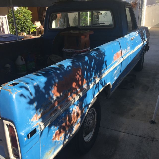 1972 Royal Maroon Ford F-250 Standard Cab Pickup
