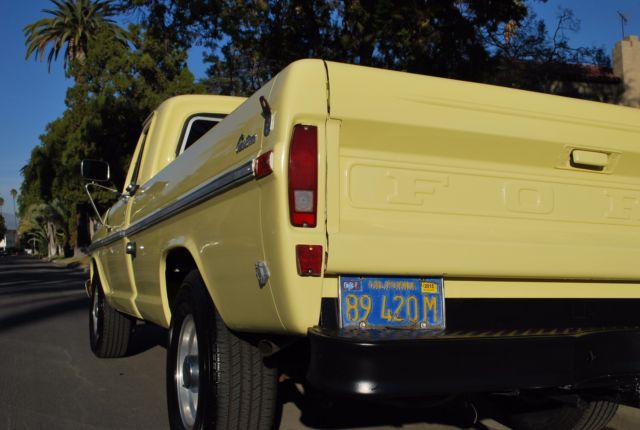 1972 Yellow Ford F-250 Standard Cab Pickup