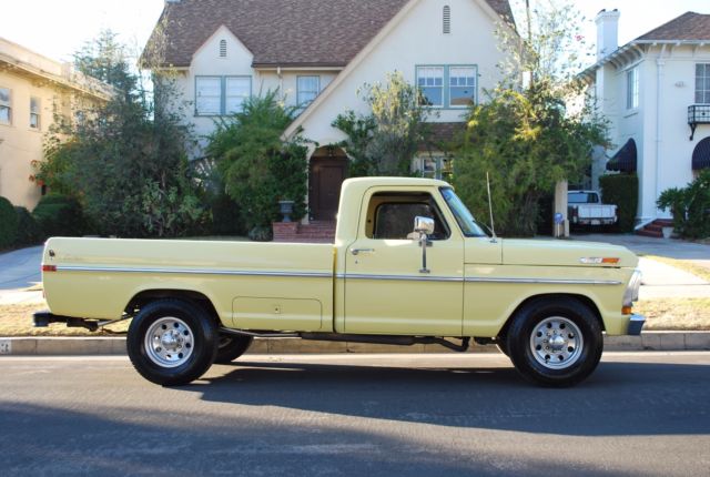 1972 Yellow Ford F-250 Standard Cab Pickup