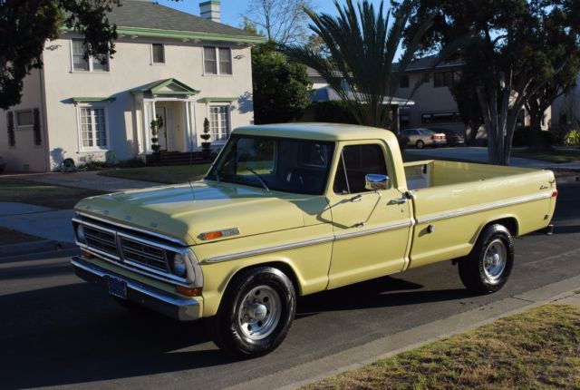 1972 Yellow Ford F-250 Standard Cab Pickup